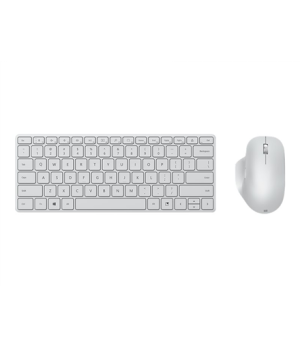 Microsoft | Designer Compact Keyboard | Compact Keyboard | Wireless | US | Bluetooth | Glacier | 288 g | Wireless connection