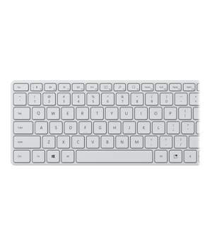 Microsoft | Designer Compact Keyboard | Compact Keyboard | Wireless | US | Bluetooth | Glacier | 288 g | Wireless connection