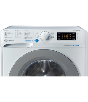 INDESIT | BWE 71283X WS EE N | Washing machine | Energy efficiency class D | Front loading | Washing capacity 7 kg | 1200 RPM | 