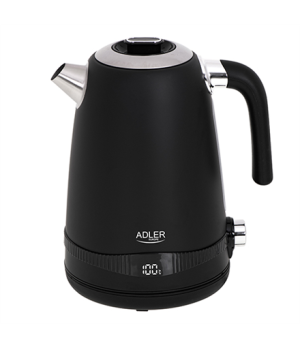 Adler | Kettle | AD 1295b | Electric | 2200 W | 1.7 L | Stainless steel | 360° rotational base | Black