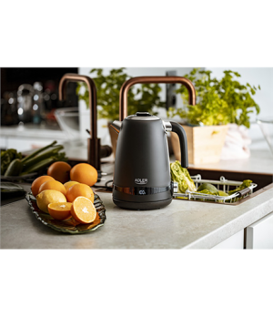 Adler | Kettle | AD 1295b | Electric | 2200 W | 1.7 L | Stainless steel | 360° rotational base | Black