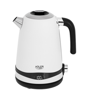 Adler | Kettle | AD 1295w | Electric | 2200 W | 1.7 L | Stainless steel | 360° rotational base | White