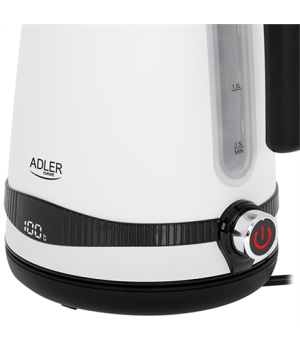 Adler | Kettle | AD 1295w | Electric | 2200 W | 1.7 L | Stainless steel | 360° rotational base | White