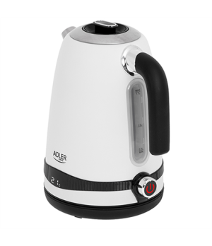 Adler | Kettle | AD 1295w | Electric | 2200 W | 1.7 L | Stainless steel | 360° rotational base | White