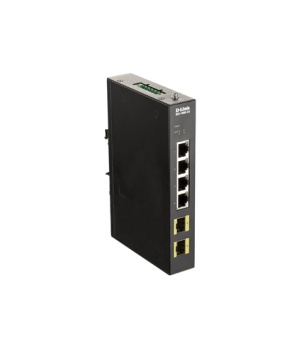 D-Link DIS-100G-6S Switch L2 Unmanaged Industrial, 4x10/100/1000Base-T ports, Steel case | D-Link