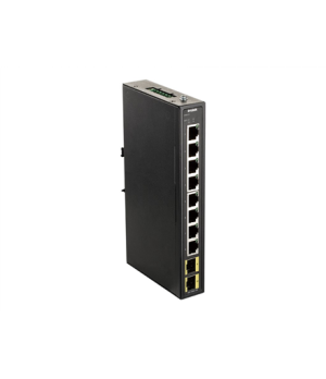 D-Link DIS-100G-10S Switch L2 Unmanaged Industrial, 8x10/100/1000Base-T ports, 2 SFP ports, Steel case | D-Link | 60 month(s)