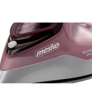 Mesko | Iron | MS 5028 | Steam Iron | 2600 W | Continuous steam 35 g/min | Steam boost performance 60 g/min | Pink/Grey