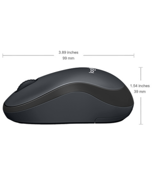 Logitech | Mouse | M220 SILENT | Wireless | USB | Charcoal