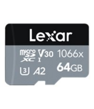 Lexar | Professional 1066x | UHS-I | 64 GB | MicroSDXC | Flash memory class 10