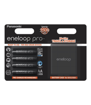 Panasonic | ENELOOP BK-3HCDEC4BE | AA | 2500 mAh | 4 pc(s)