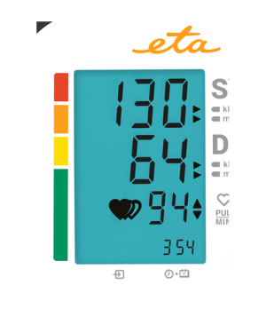 ETA | Upper Arm Blood Pressure Monitor | ETA229790000 | Memory function | Number of users 2 user(s)