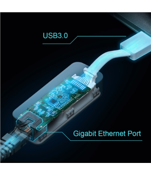 TP-LINK | UE300 USB 3.0 to Gigabit Ethernet Network Adapter | 1 10/100/1000 Mbit/s