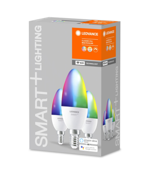 Ledvance SMART+ WiFi Classic Candle RGBW Multicolour 40 5W 2700-6500K E14, 3pcs pack | Ledvance | SMART+ WiFi Candle RGBW Multic