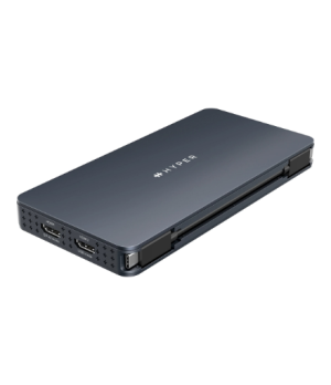 Hyper | HyperDrive Universal Silicon Motion USB-C 10-in1 Dual HDMI Docking Station | Ethernet LAN