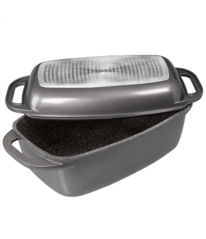 Stoneline | Roasting pot | 7947 | 2.7+5.6 L | Aluminium | Anthracite | Lid included | Pot