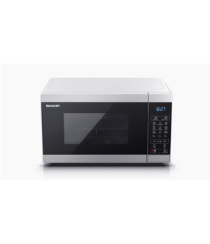 Sharp | Microwave Oven | YC-MG02E-S | Free standing | 20 L | 800 W | Grill | Silver