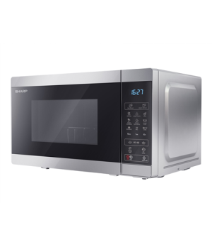 Sharp | Microwave Oven | YC-MG02E-S | Free standing | 20 L | 800 W | Grill | Silver