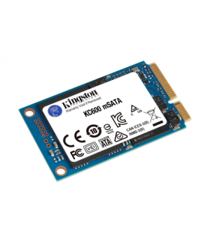 Kingston | KC600 | 256 GB | Solid-state drive interface mSATA | Read speed 550 MB/s | Write speed 500 MB/s