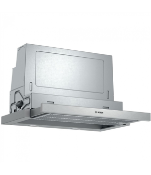 Bosch | Hood Serie 4 | DFS067A51 | Energy efficiency class A | Telescopic | Width 60 cm | 399 m³/h | Push Buttons | Silver | LED