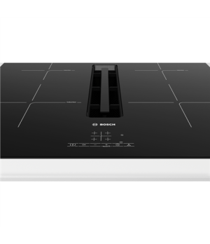 Bosch | PIE611B15E | Induction hob with built-in hood | Number of burners/cooking zones 4 | Touch | Timer | Black | Display