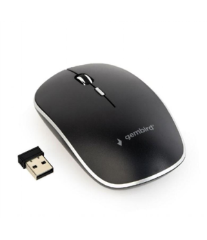 Gembird | Silent Wireless Optical Mouse | MUSW-4BS-01 | Optical mouse | USB | Black