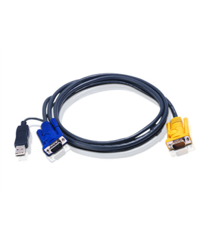 Aten | 1.8M USB KVM Cable with 3 in 1 SPHD and built-in PS/2 to USB converter | 2L-5202UP