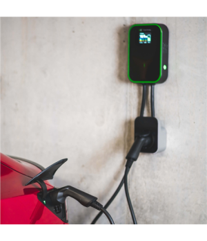 Green Cell EV15RFID Wallbox GC EV PowerBox 22kW charger with Type 2 socket and RFID for charging electric cars and Plug-In hybri