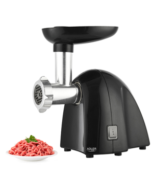 Adler | Meat mincer | AD 4811 | Black | 600 W | Number of speeds 1 | Throughput (kg/min) 1.8 | 3 replaceable sieves: 3mm for gri