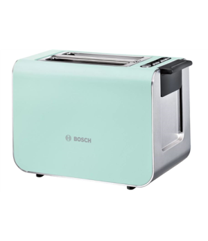 Bosch | TAT8612 | Styline Toaster | Power 860 W | Number of slots 2 | Housing material Stainless Steel | Green