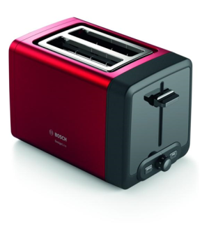 Bosch TAT4P424 DesignLine Toaster, 970 W, 2 slots, Red Bosch | TAT4P424 | DesignLine Toaster | Power 970 W | Number of slots 2 |