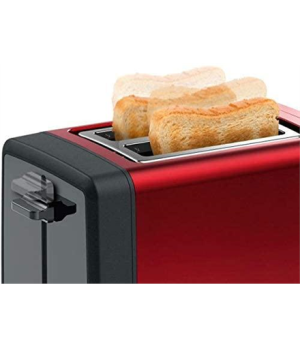 Bosch TAT4P424 DesignLine Toaster, 970 W, 2 slots, Red Bosch | TAT4P424 | DesignLine Toaster | Power 970 W | Number of slots 2 |