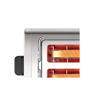 Bosch | TAT3P420 | DesignLine Toaster | Power 970 W | Number of slots 2 | Housing material  Stainless steel | Stainless steel/Bl