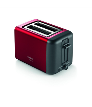 Bosch | DesignLine Toaster | TAT3P424 | Power 970 W | Number of slots 2 | Housing material Stainless steel | Red