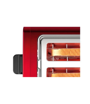 Bosch | DesignLine Toaster | TAT3P424 | Power 970 W | Number of slots 2 | Housing material Stainless steel | Red