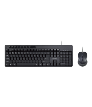 Gembird | Multimedia desktop set | KBS-UM-04 | Keyboard and Mouse Set | Wired | Mouse included | US | Black