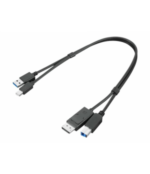 Lenovo | ThinkStation mDP + USB-A 3.0 to DP + USB-B 3.0 Dual Head Cable