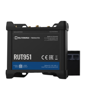 Industrial Cellular router | RUT951 | 802.11n | 10/100 Mbit/s | Ethernet LAN (RJ-45) ports 4 | Mesh Support No | MU-MiMO No | 2G