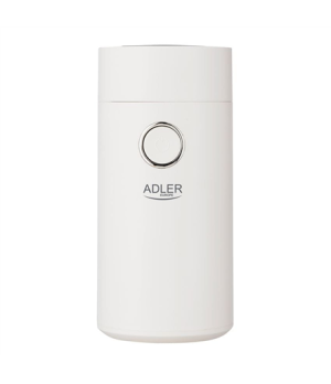 Adler | Coffee grinder | AD4446wg | 150 W | Coffee beans capacity 75 g | Lid safety switch | White