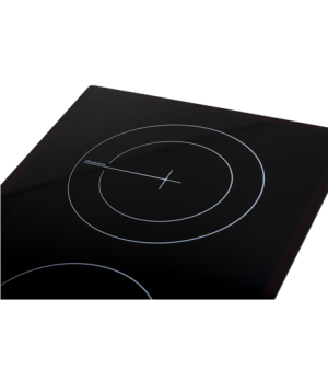 Simfer | Hob | H3.020.DEBSP | Vitroceramic | Number of burners/cooking zones 2 | Touch | Black