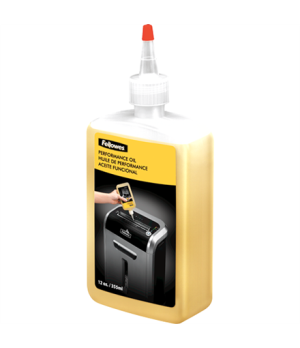 Fellowes | Shredder Oil 355 ml | For use with all Fellowes cross-cut and micro-cut shredders. Oil shredder each time wastebasket