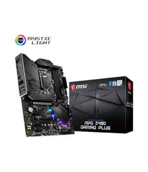 MSI | MPG Z490 GAMING PLUS | Processor family Intel | Processor socket LGA1200 | DDR4 DIMM | Memory slots 4 | Supported hard dis