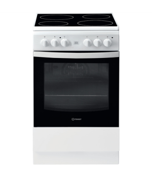 INDESIT | Cooker | IS5V8GMW/E | Hob type Vitroceramic | Oven type Electric | White | Width 50 cm | Grilling | Depth 60 cm | 57 L