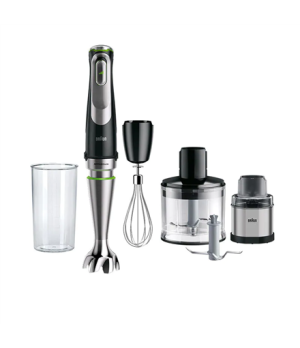 Braun | Hand Blender | MQ9138XI MultiQuick 9 | Hand Blender | 1200 W | Number of speeds 3 | Chopper | Ice crushing | Black/Stain