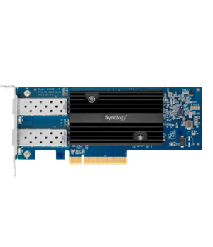 Synology Dual-port SFP28 add-in card designed to accelerate bandwidth-intensive workflows E25G21-F2	 PCIe 3.0 x8 25 GT/s