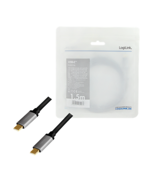 Logilink | USB 2.0 Type-C | C/M to C/M, PD3, alu | CUA0106 USB 2.0 Type-C cable | USB-C (male) | USB-C (male)