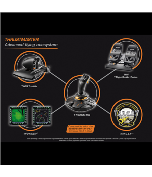 Thrustmaster | Joystick T 16000M Flight Pack | Black