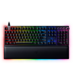 Razer | Huntsman V2 Optical Gaming Keyboard | Gaming keyboard | Wired | RGB LED light | US | Black | Numeric keypad | Clicky Pur