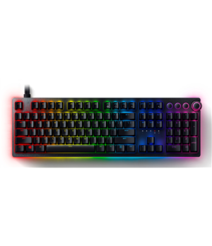 Razer | Huntsman V2 Optical Gaming Keyboard | Gaming keyboard | Wired | RGB LED light | US | Black | Numeric keypad | Clicky Pur