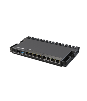 MikroTik Wired Ethernet Router RB5009UG+S+IN, Quad core 1.4 GHz CPU, 1xSFP+, 7xGigabit LAN, 1x2.5G LAN, 1xUSB, Can be powered in