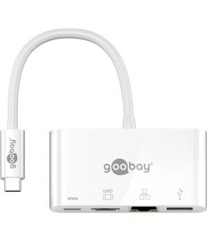 Goobay | USB-C Multiport Adapter (HDMI + Ethernet, PD) | 62105